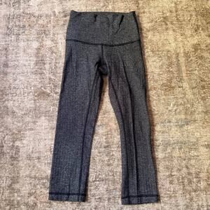 Sz 2 Lululemon High-Rise Herringbone Cropped Leggings Pants